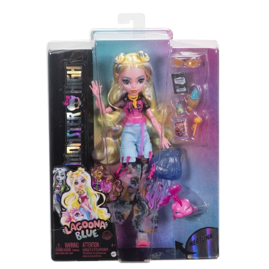 Imagine MONSTER HIGH PAPUSA LAGOONA BLUE SI PESTISORUL NEPTUNA