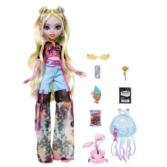 Imagine MONSTER HIGH PAPUSA LAGOONA BLUE SI PESTISORUL NEPTUNA