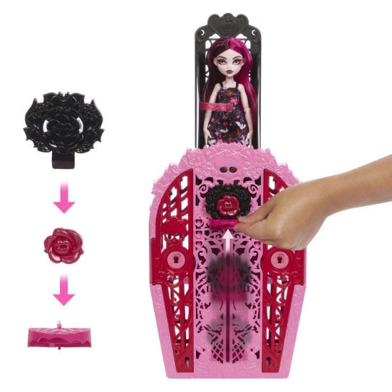 Imagine MONSTER HIGH GRADINA DE LA MIEZUL NOPTII PAPUSA DRACULAURA
