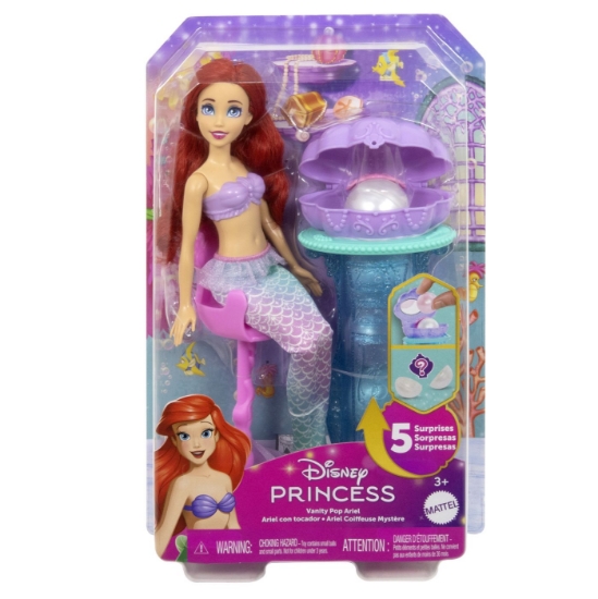 Imagine DISNEY PRINCESS PAPUSA ARIEL SI MASUTA DE MACHIAJ CU SURPRIZE