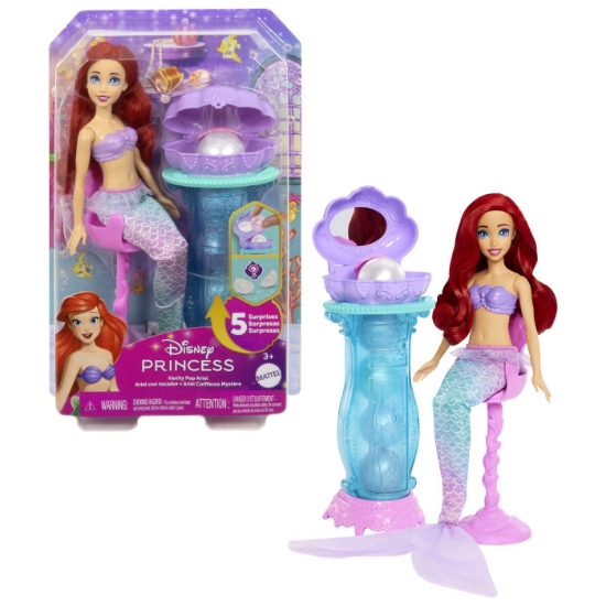 Imagine DISNEY PRINCESS PAPUSA ARIEL SI MASUTA DE MACHIAJ CU SURPRIZE