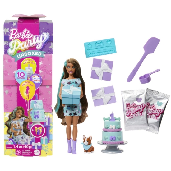 Imagine BARBIE PAPUSA PARTY UNBOXED REVEAL BRUNETA