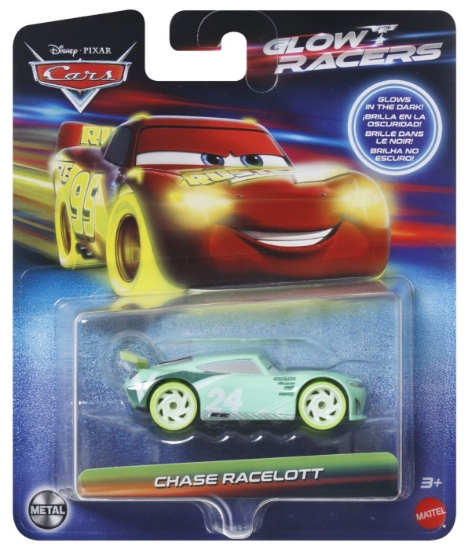 Imagine CARS GLOW RACERS MASINUTA METALICA CHASE RACELOTT 1:55