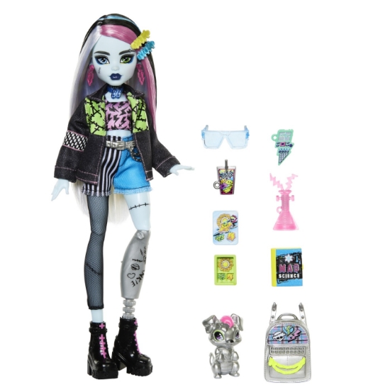 Imagine MONSTER HIGH PAPUSA FRANKIE STEIN SI ANIMALUT WATZIE