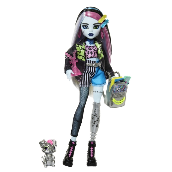 Imagine MONSTER HIGH PAPUSA FRANKIE STEIN SI ANIMALUT WATZIE