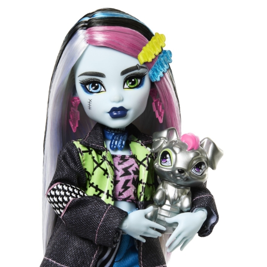 Imagine MONSTER HIGH PAPUSA FRANKIE STEIN SI ANIMALUT WATZIE