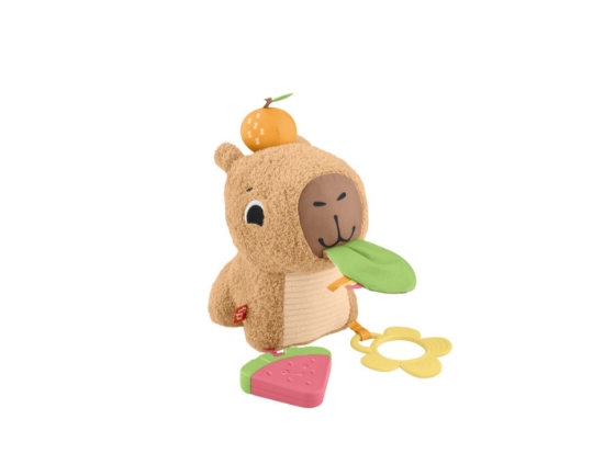 Imagine Fisher Price Jucărie senzorială Capibara – prieten moale și texturat pentru explorare