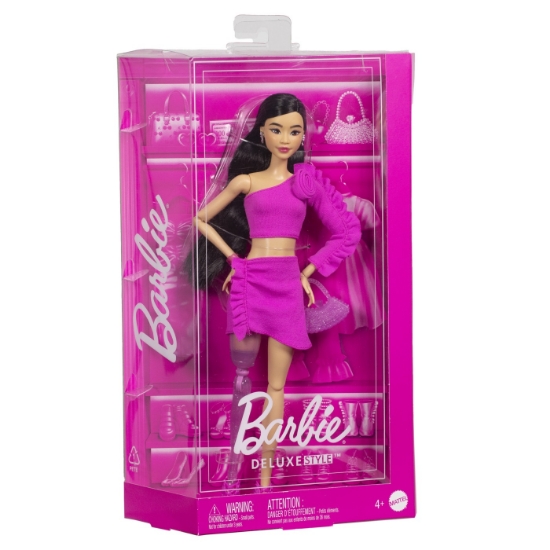 Imagine BARBIE DELUXE STYLE PAPUSA BARBIE BRUNETA CU PICIOR PROTETIC