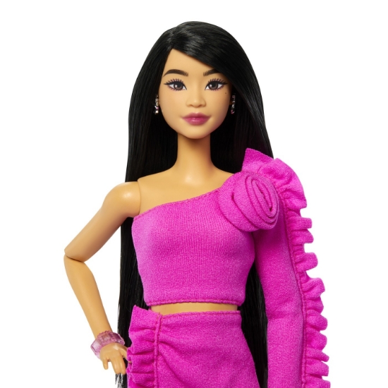 Imagine BARBIE DELUXE STYLE PAPUSA BARBIE BRUNETA CU PICIOR PROTETIC