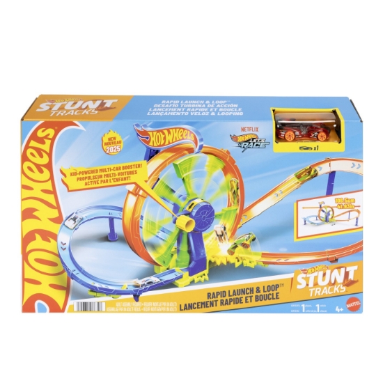 Imagine Hot Wheel Stunt Tracks cursa lansare rapidă în buclă
