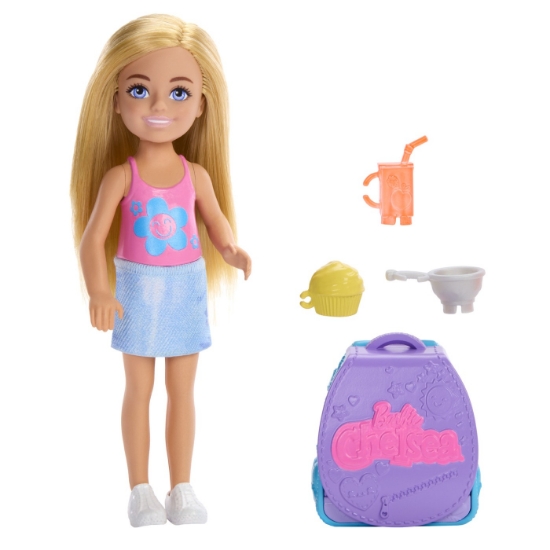 Imagine BARBIE PAPUSICA CHELSEA CU RUCSAC PENTRU COACEREA BRIOSELOR