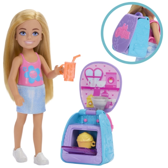 Imagine BARBIE PAPUSICA CHELSEA CU RUCSAC PENTRU COACEREA BRIOSELOR