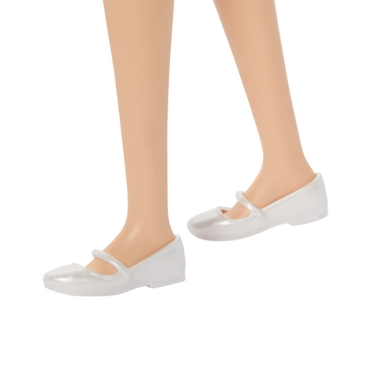 Imagine BARBIE PAPUSA BARBIE FASHIONISTAS BRUNETA CU ROCHIE ROZ IN CAROURI