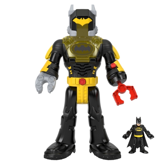 Imagine FISHER PRICE IMAGINEXT DC SUPER FRIENDS SET FIGURINA BATMAN SI COSTUM EXO CU LUMINI SI SUNETE