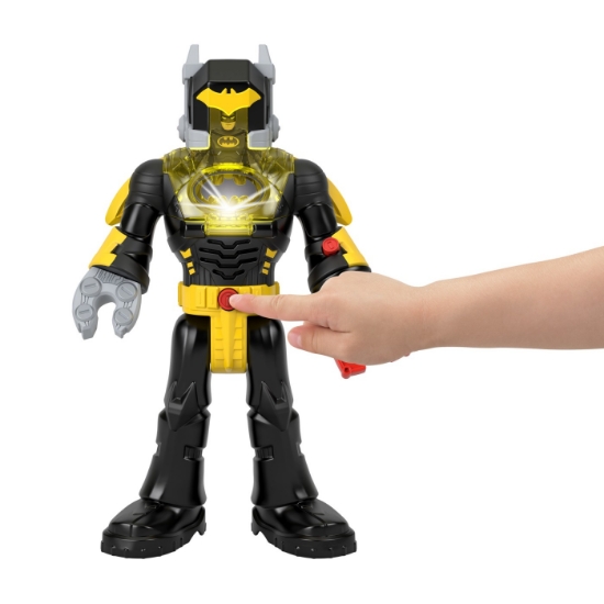 Imagine FISHER PRICE IMAGINEXT DC SUPER FRIENDS SET FIGURINA BATMAN SI COSTUM EXO CU LUMINI SI SUNETE