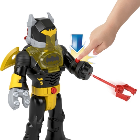 Imagine FISHER PRICE IMAGINEXT DC SUPER FRIENDS SET FIGURINA BATMAN SI COSTUM EXO CU LUMINI SI SUNETE