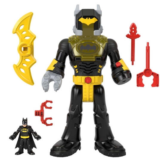 Imagine FISHER PRICE IMAGINEXT DC SUPER FRIENDS SET FIGURINA BATMAN SI COSTUM EXO CU LUMINI SI SUNETE