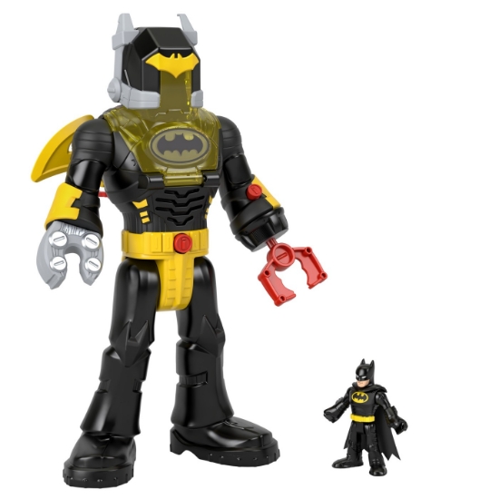 Imagine FISHER PRICE IMAGINEXT DC SUPER FRIENDS SET FIGURINA BATMAN SI COSTUM EXO CU LUMINI SI SUNETE