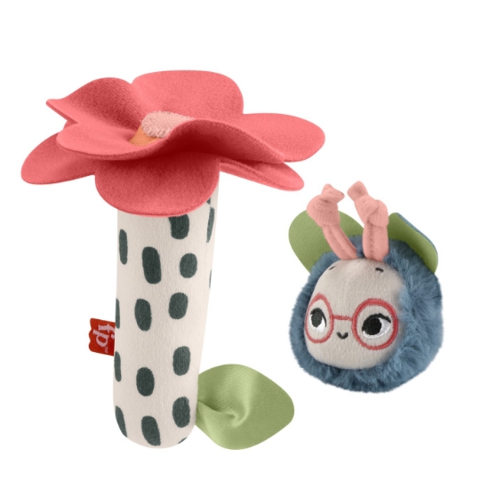 Imagine Fisher Price Planet Friends – Set zornăitoare din pluș Floare & Albinuța