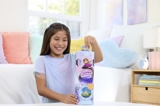Imagine DISNEY FROZEN SPIN AND REVEAL PAPUSA ANNA CU EVANTAI
