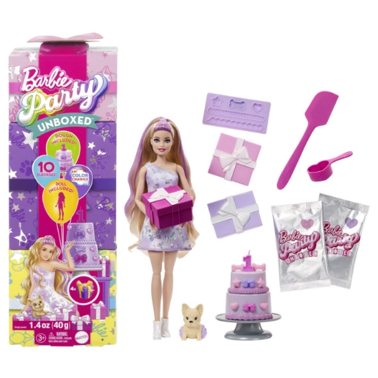 Imagine BARBIE PAPUSA PARTY UNBOXED REVEAL BLONDA