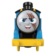 Imagine THOMAS LOCOMOTIVA MOTORIZATA ECHIPA PE SANTIER THOMAS AND TERENCE CU 2 VAGOANE