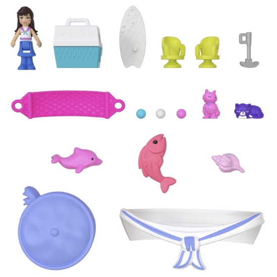 Imagine POLLY POCKET SET GENTUTA ANIMALUT PISICUTA MARINAR CU ACCESORII