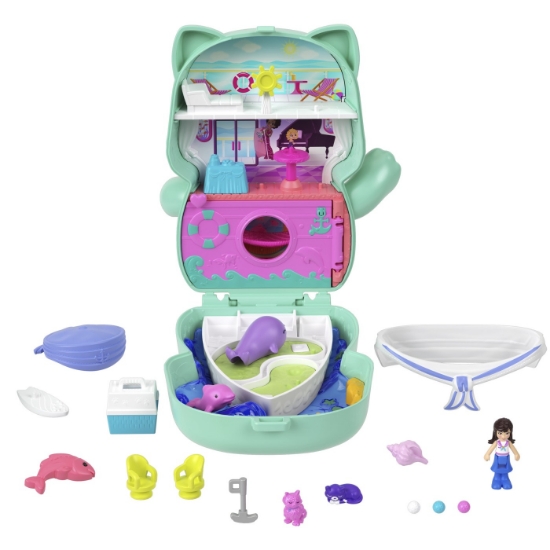 Imagine POLLY POCKET SET GENTUTA ANIMALUT PISICUTA MARINAR CU ACCESORII