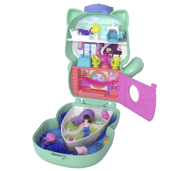 Imagine POLLY POCKET SET GENTUTA ANIMALUT PISICUTA MARINAR CU ACCESORII