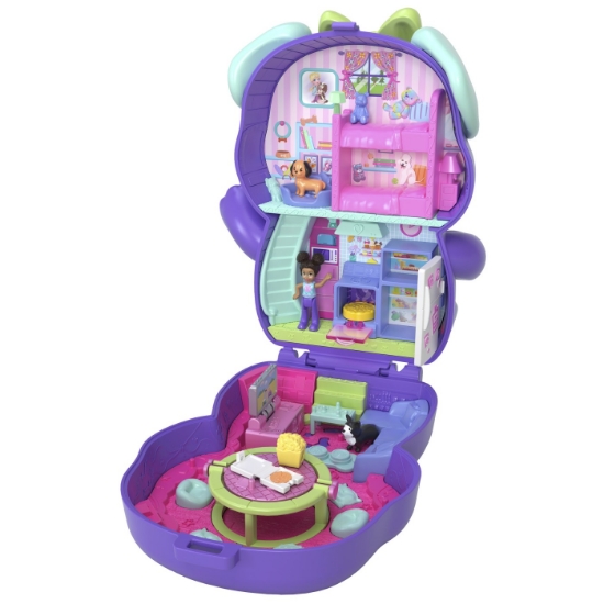 Imagine POLLY POCKET SET GENTUTA ANIMALUT CATELUS IN PIJAMA CU ACCESORII