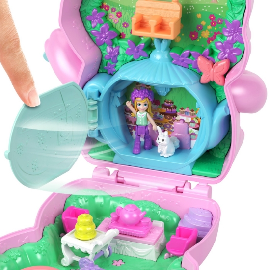 Imagine POLLY POCKET SET GENTUTA ANIMALUT IEPURAS LA PETRCERE CU ACCESORII