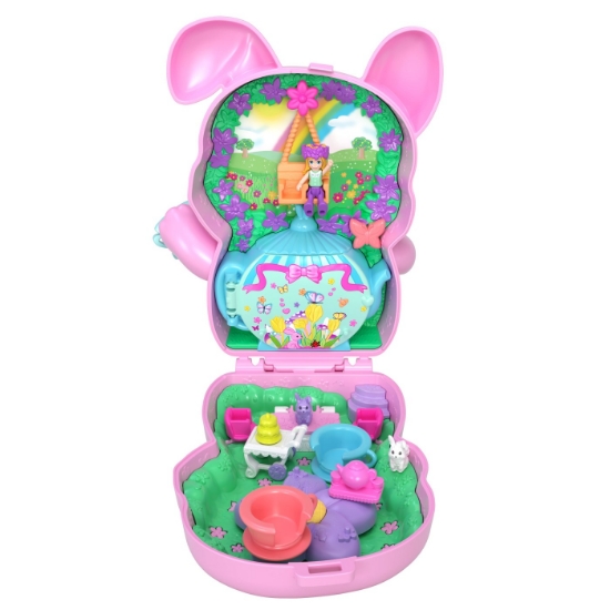 Imagine POLLY POCKET SET GENTUTA ANIMALUT IEPURAS LA PETRCERE CU ACCESORII