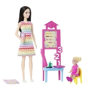 Imagine BARBIE SET DE JOACA PAPUSA BARBIE BRUNETA FACE CARIERA PROFESOARA