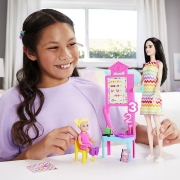 Imagine BARBIE SET DE JOACA PAPUSA BARBIE BRUNETA FACE CARIERA PROFESOARA