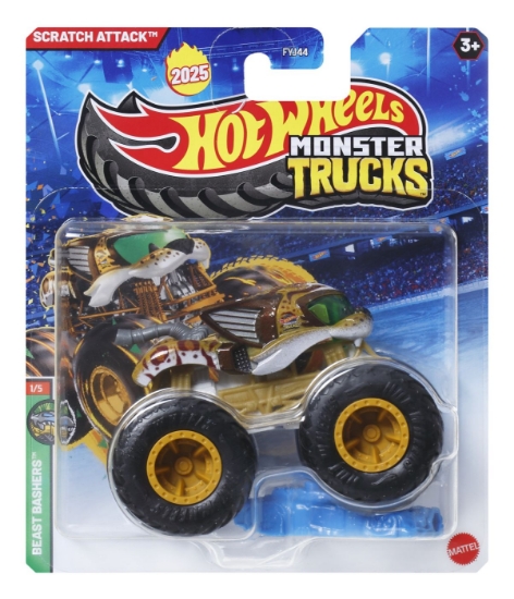 Imagine HOT WHEELS MONSTER TRUCK MASINUTA SCRATCH ATTACK SCARA 1:64