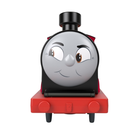 Imagine Thomas locomotiva motorizată Splash Tank James cu 2 vagoane