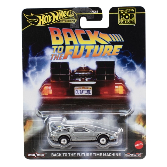 Imagine HOT WHEELS POP CULTURE MASINUTA METALICA BACK TO THE FUTURE SCARA 1:64
