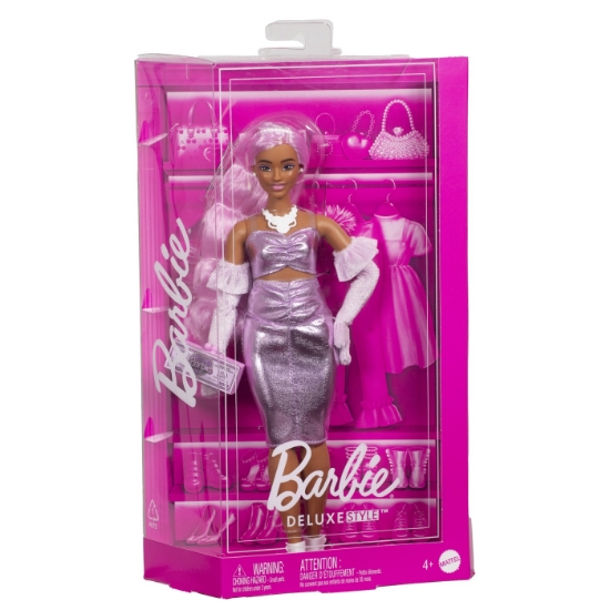 Imagine BARBIE DELUXE STYLE PAPUSA BARBIE CU PAR MOV