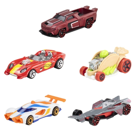 Imagine Set 5 mașini Hot Wheels Let's Race 2