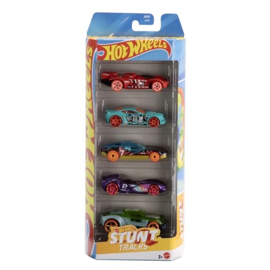 Imagine SET 5 MASINI HOT WHEELS STUNT TRACKS