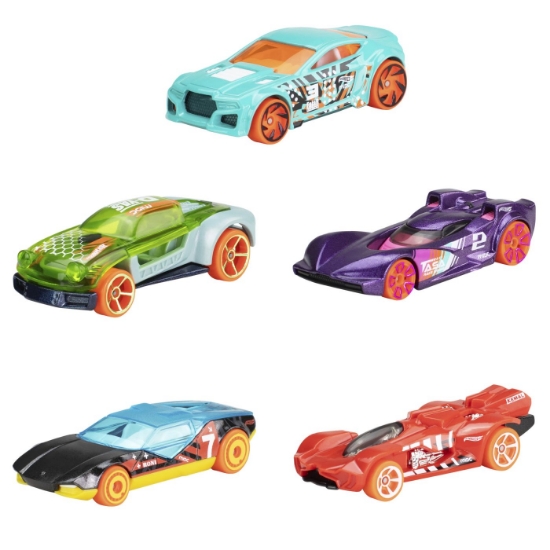 Imagine Set 5 mașini Hot Wheels Stunt Tracks