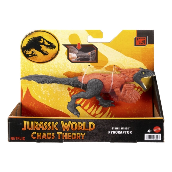 Imagine JURASSIC WORLD CHAOS THEORY STRIKE ATTACK DINOZAUR PYRORAPTOR