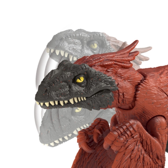 Imagine JURASSIC WORLD CHAOS THEORY STRIKE ATTACK DINOZAUR PYRORAPTOR