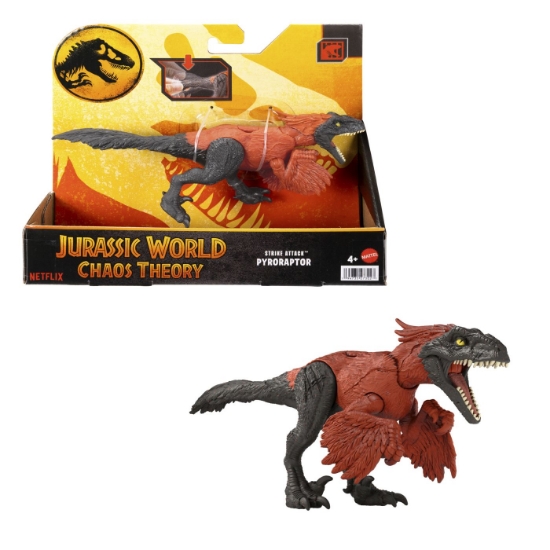 Imagine JURASSIC WORLD CHAOS THEORY STRIKE ATTACK DINOZAUR PYRORAPTOR