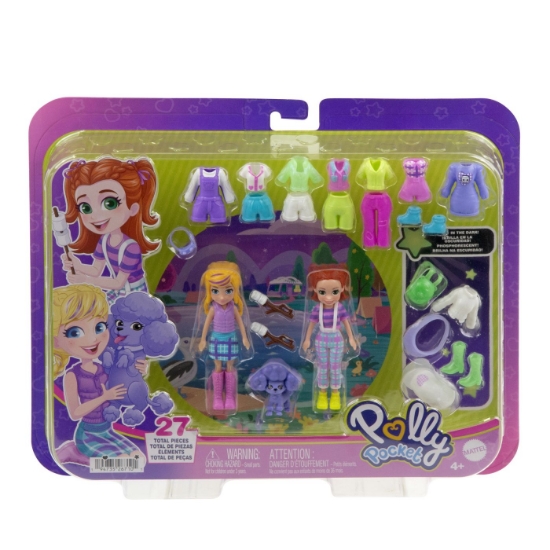 Imagine POLLY POCKET SET 2 PAPUSI SI ACCESORII 27 PIESE