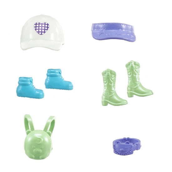Imagine POLLY POCKET SET 2 PAPUSI SI ACCESORII 27 PIESE