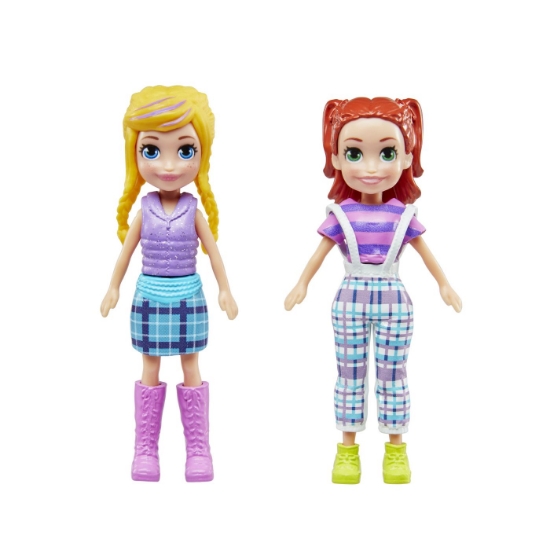 Imagine POLLY POCKET SET 2 PAPUSI SI ACCESORII 27 PIESE