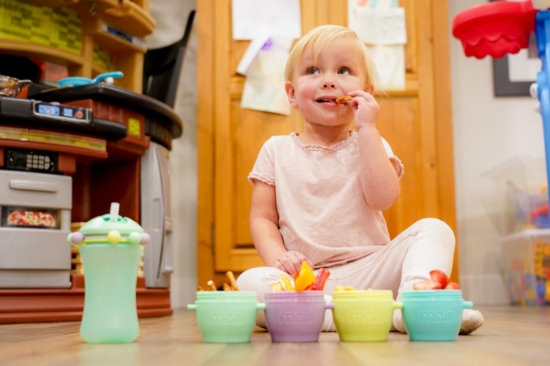 Imagine Set 4 recipiente plastic Snap&Go, Melii, 118 ml