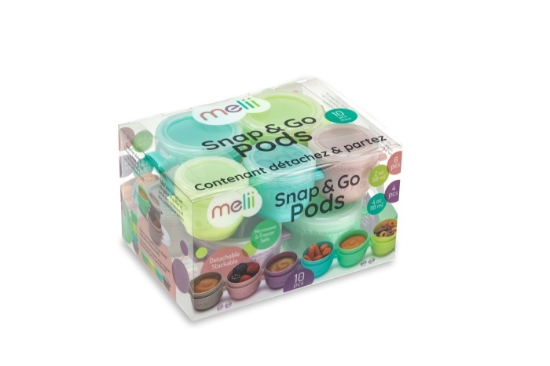 Imagine SET 10 RECIPIENTE SNAP&GO, MELII, 6*59 ML + 4*118 ML