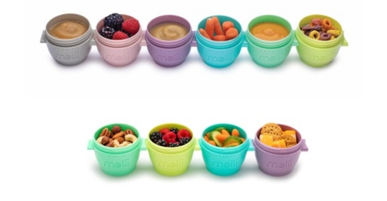 Imagine Set 10 recipiente Snap&Go, Melii – 6×59 ml + 4×118 ml